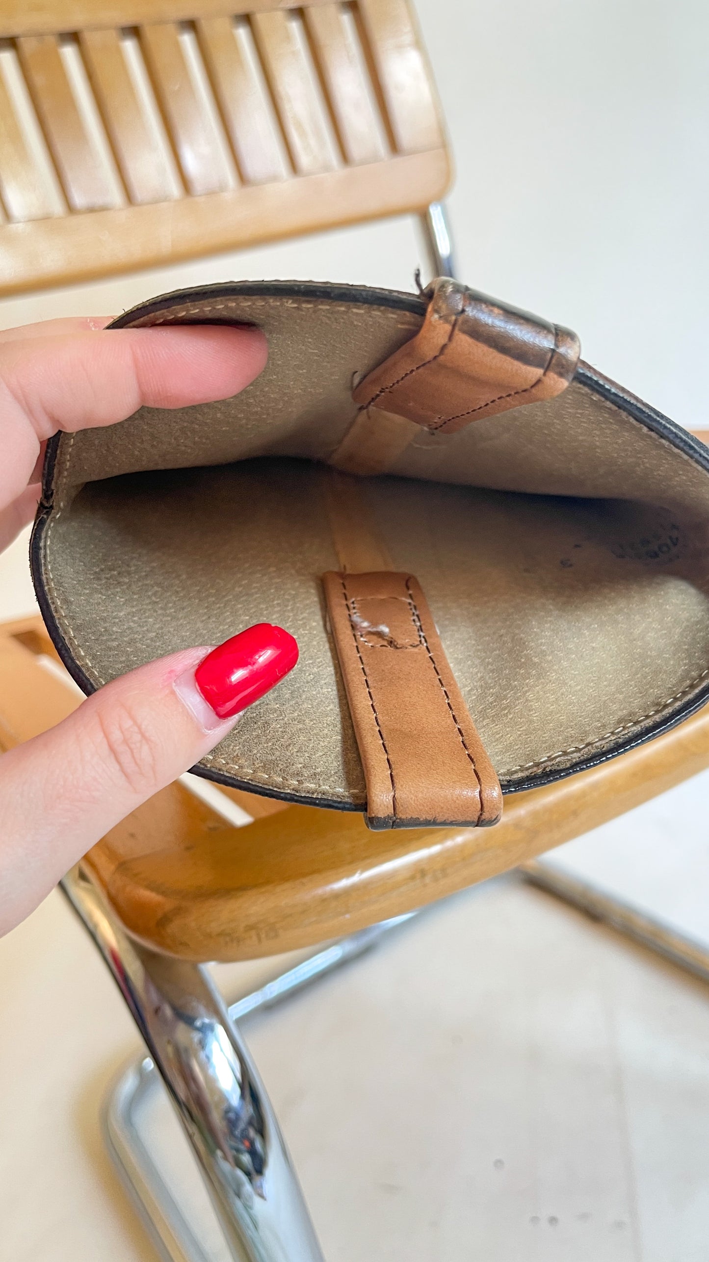 70s Black Heeled Cowboy Boots (US W7-7.5)