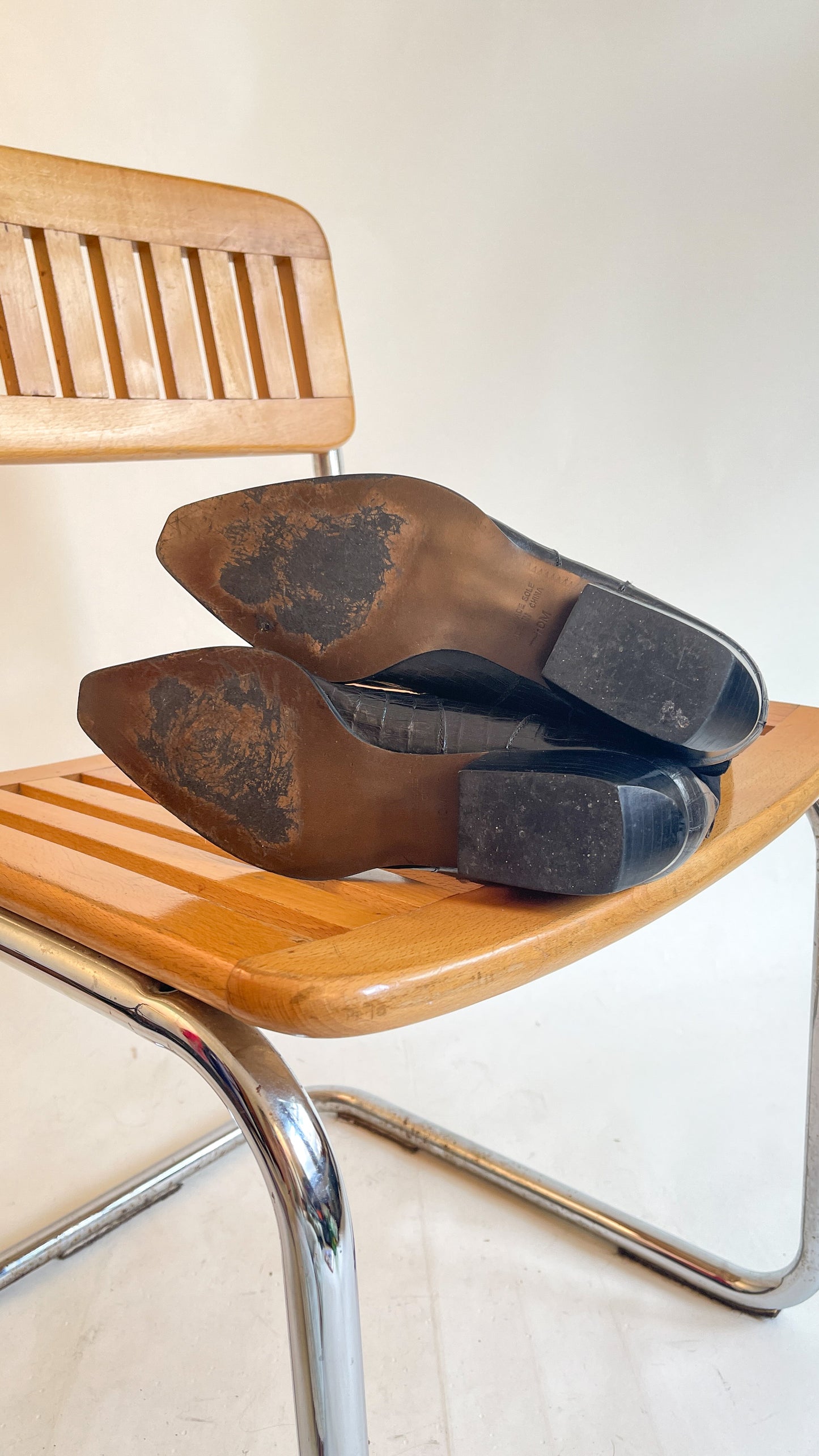 90s Suede & Leather Cowboy Boots (US W10)