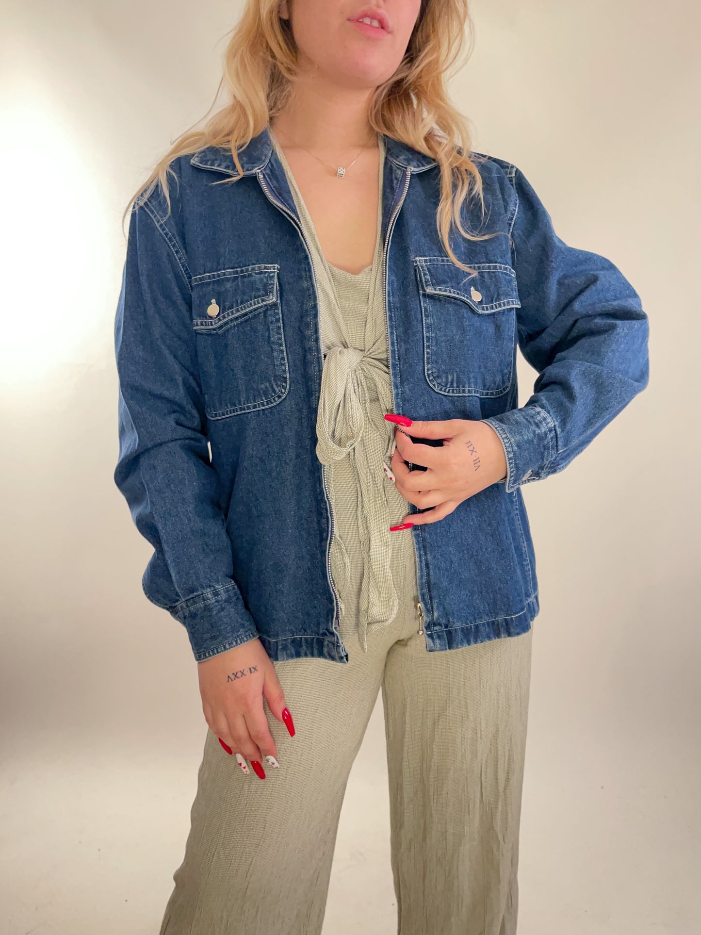 90s Denim Chore Jacket (L)