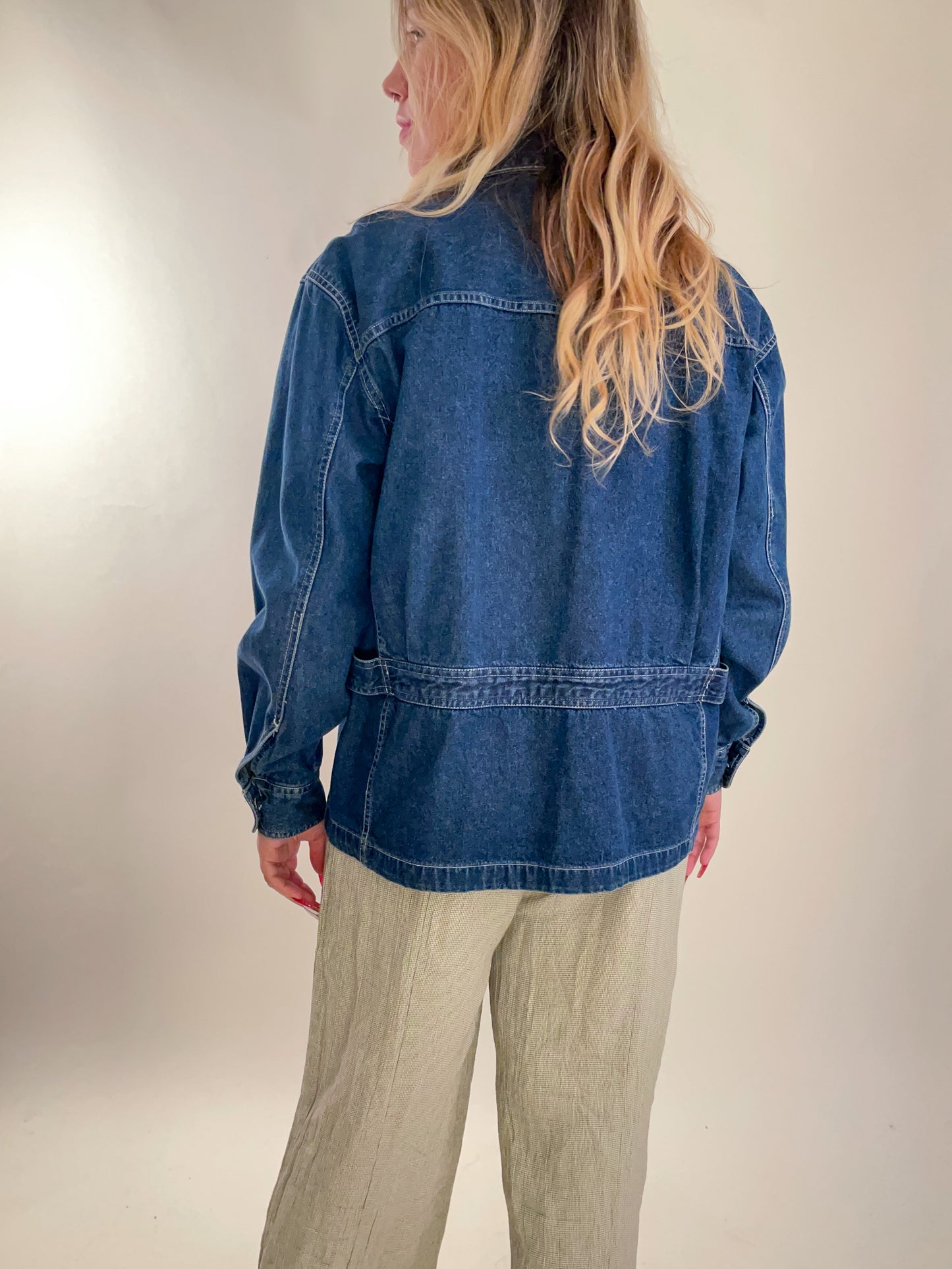 90s Denim Chore Jacket (L)