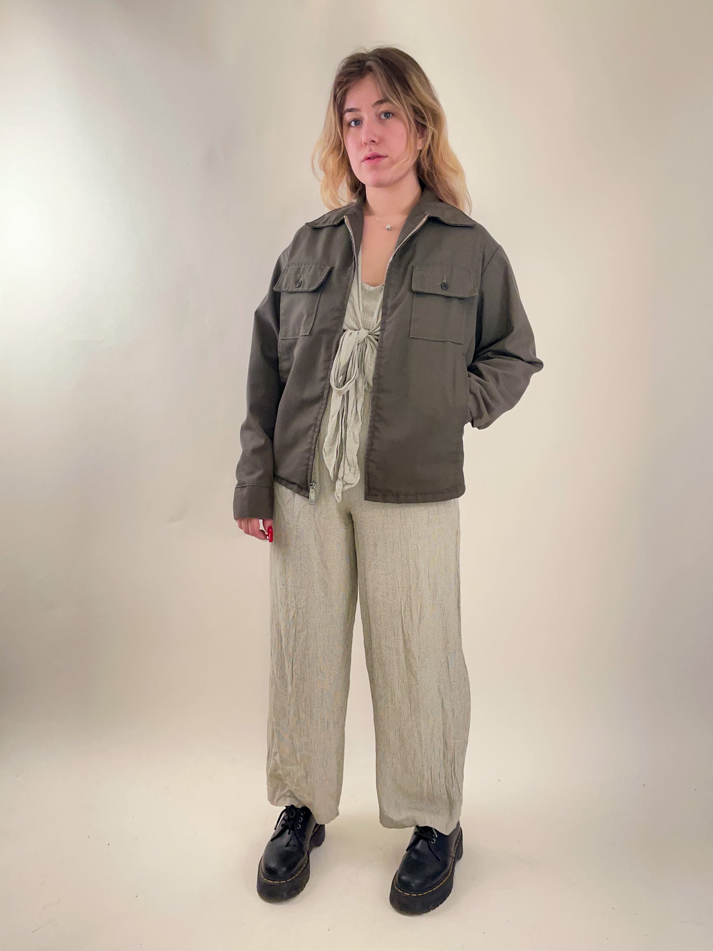 70s Olive Sears Work'N Leisure Chore Jacket (M/L)