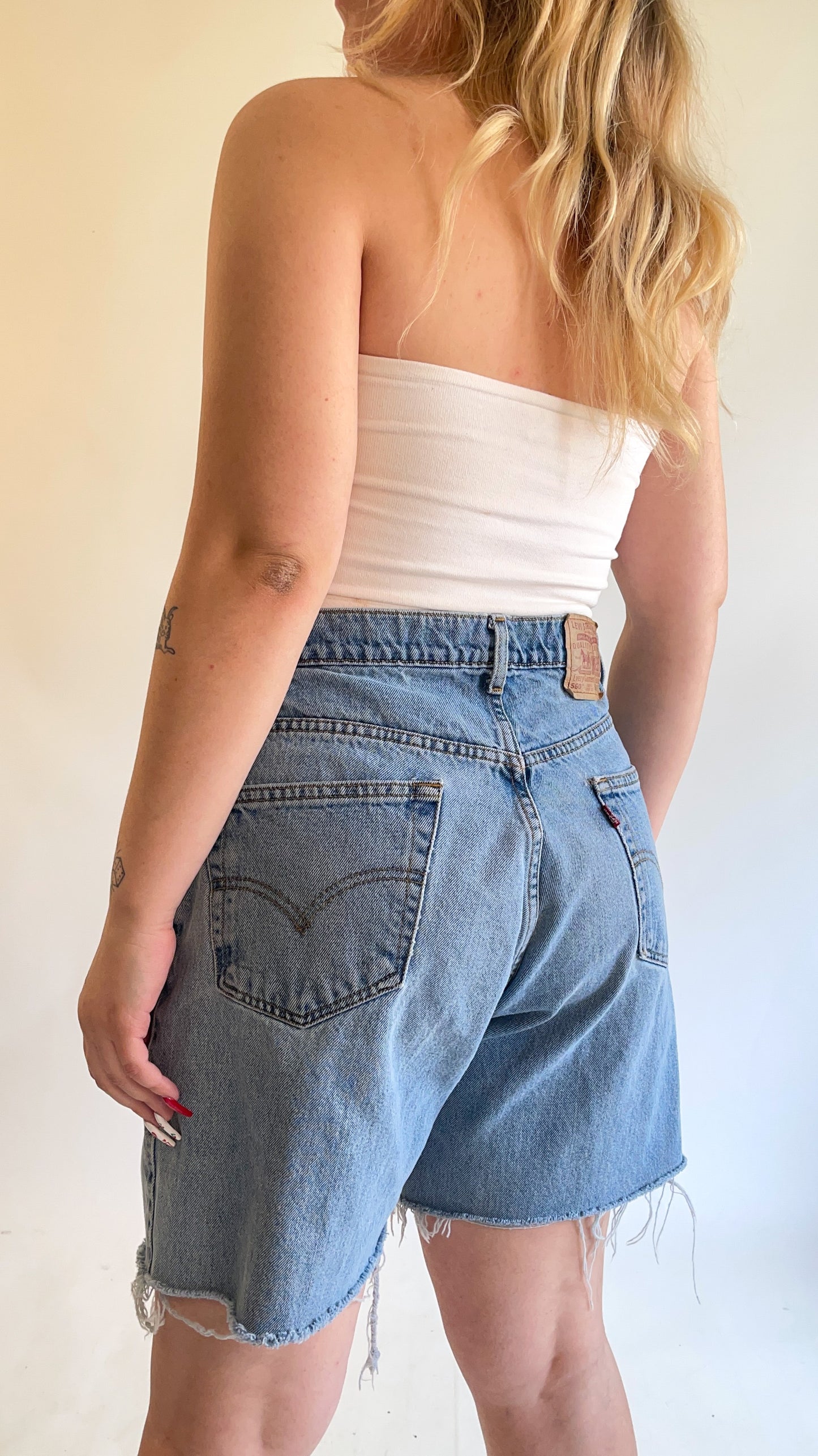 90s Levi's 560 Cut Off Long Shorts (W36")