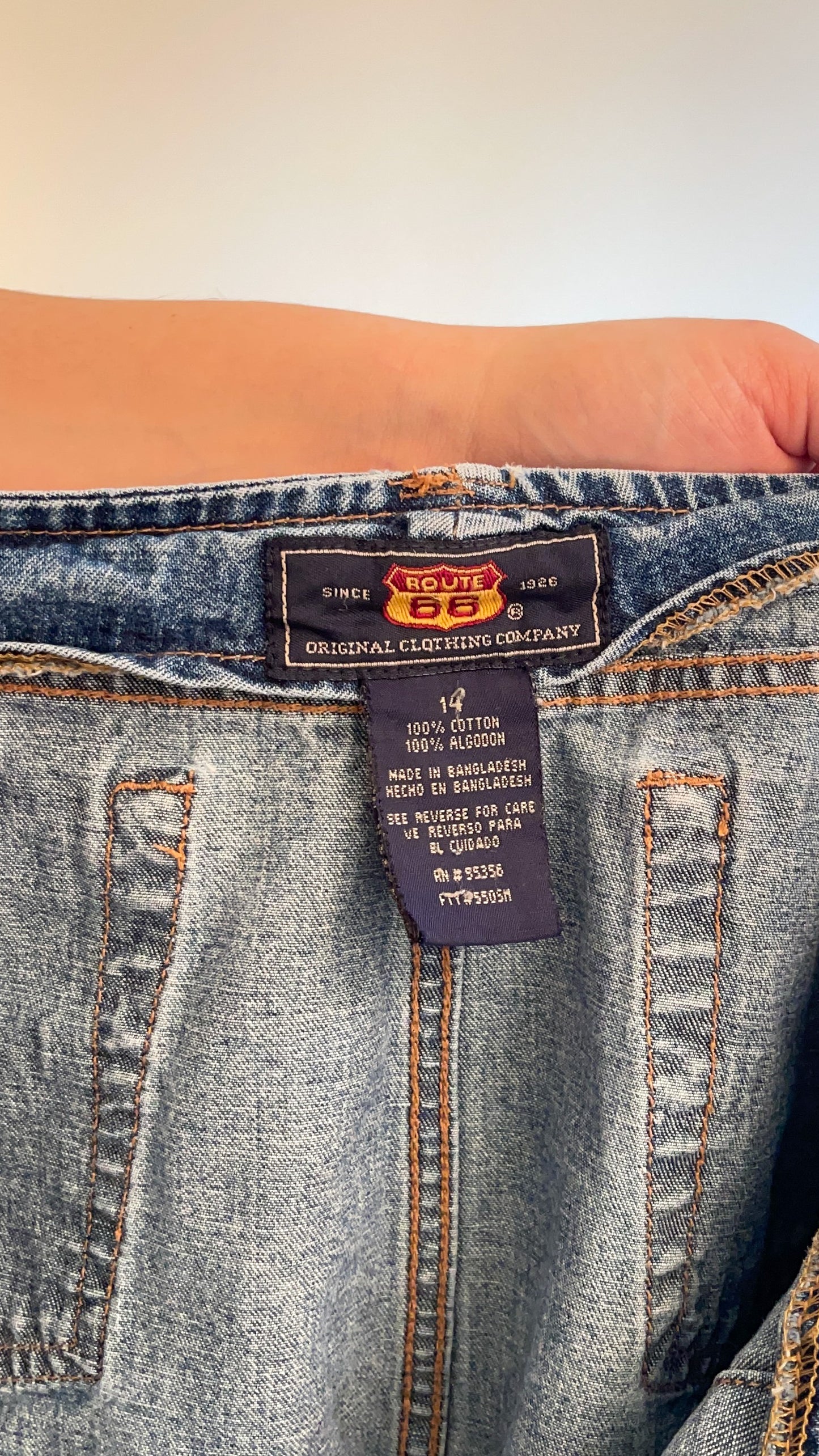 90s-00s Denim Low Rise Maxi Skirt (M/L)