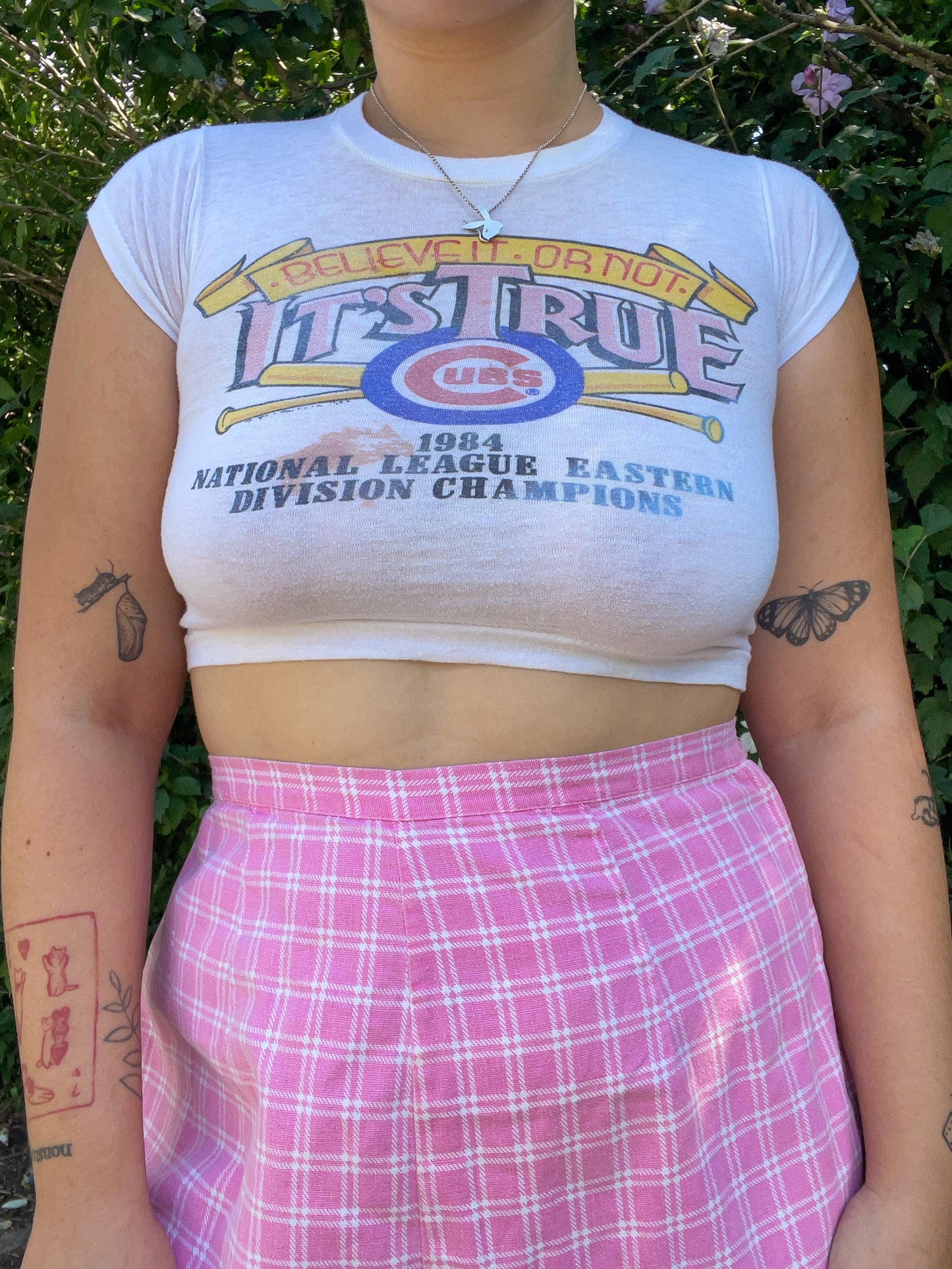 1984 Chicago Cubs Championship Baby Tee (XS)