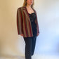 XL 80s Striped Wool Blazer