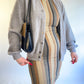 70s Gray Acrylic Cardigan (L)