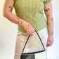 90s Chartreuse Green Plisse Crop Top (M)