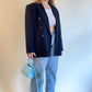 90s Black Double Breasted Blazer (L/XL)