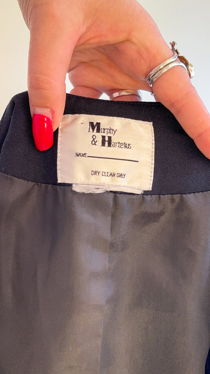 90s Black Suit Vest (XS)