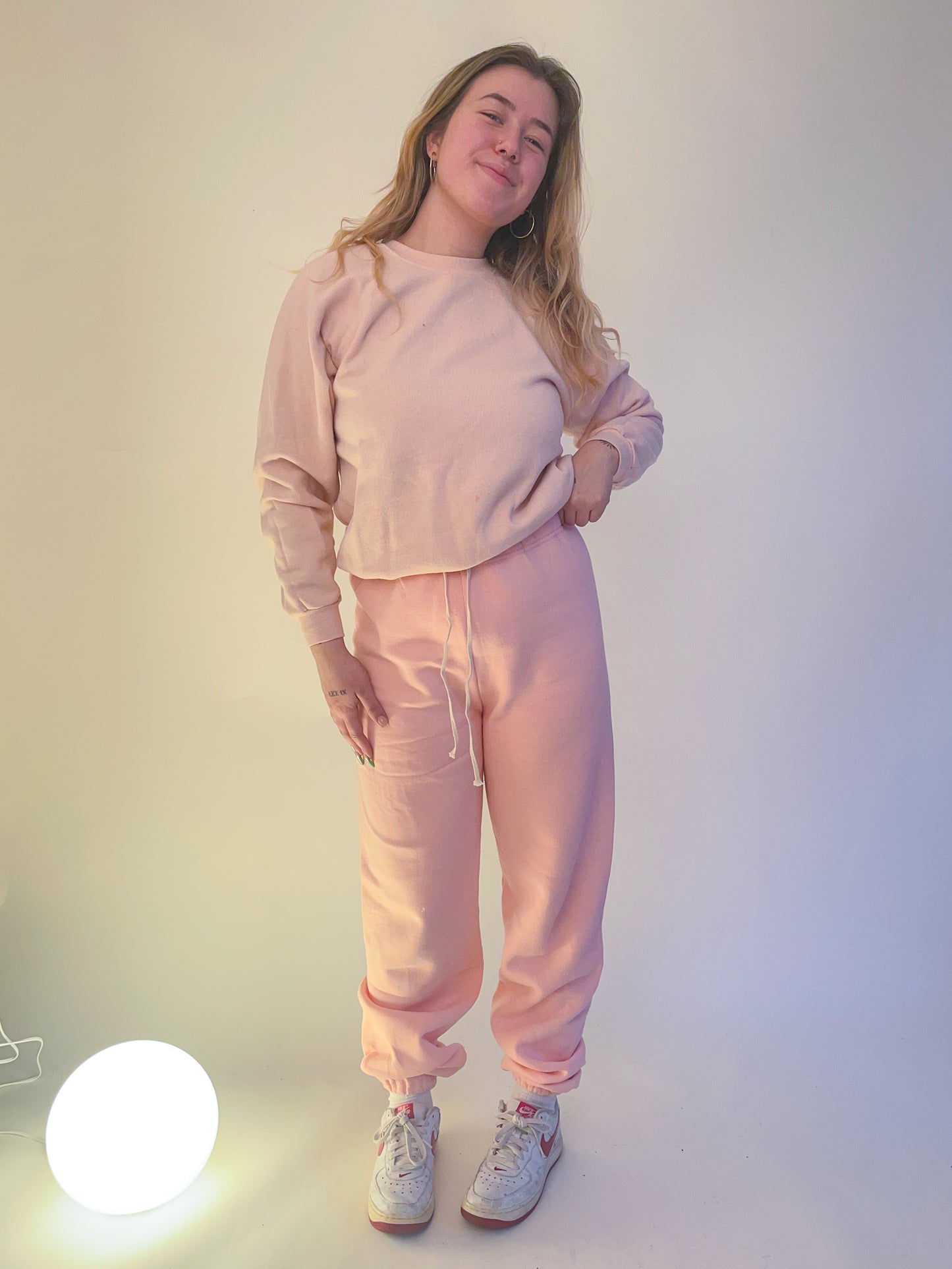 Deadstock 80s Russell Athletic Baby Pink Sweatpants