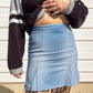 90s Light Wash Denim Mini Skirt (W30")