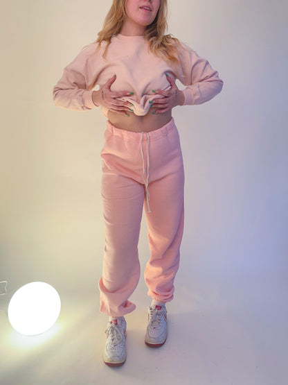 Deadstock 80s Russell Athletic Baby Pink Sweatpants