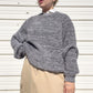90s Gray Chunky Knit Sweater (XL)