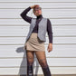 90s Plaid Waistcoat Vest (M/L)