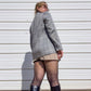80s Gray Plaid Blazer (M/L)