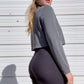 90s Black Mini Wrap Skort w/ Daisy Buckle (S/M)