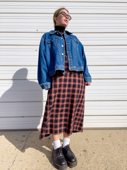 90s Dark Wash Classic Denim Jacket (XL)