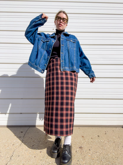 90s Dark Wash Classic Denim Jacket (XL)