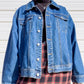 90s Dark Wash Classic Denim Jacket (XL)