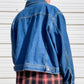 90s Dark Wash Classic Denim Jacket (XL)