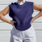 90s Navy Blue Knit Sweater Vest (L/XL)