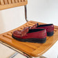 90s Oxblood Red Platform Loafers (US W6.5)