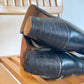 70s Black Heeled Cowboy Boots (US W7-7.5)
