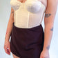34A 60s Cream Lace Bustier