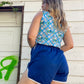 70s Navy Blue Gym Shorts (W26"-34")