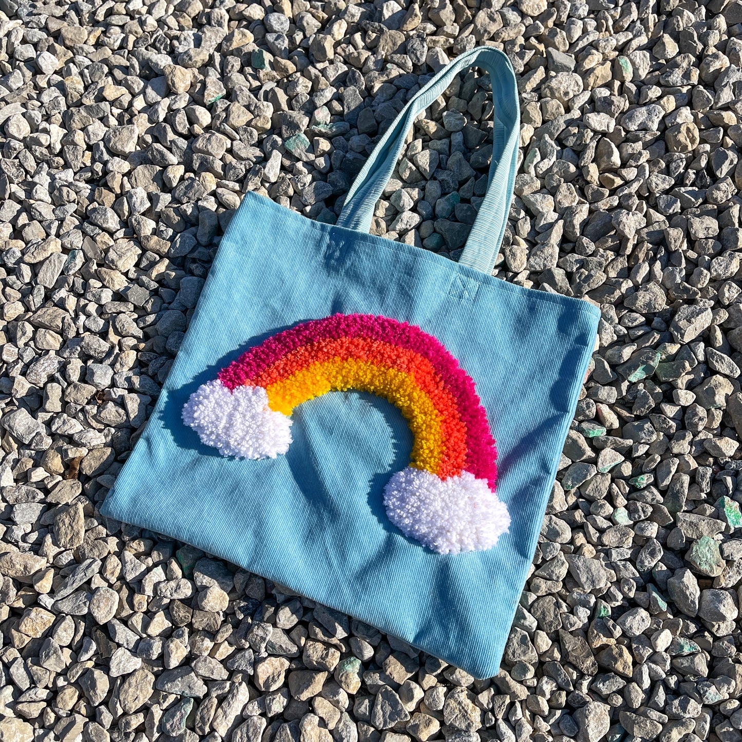NEUE X NEU Rainbow Tote Bag in Corduroy