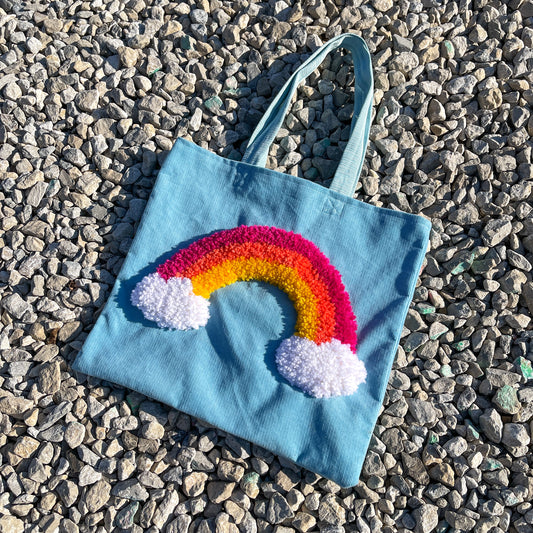 NEUE X NEU Rainbow Tote Bag in Corduroy