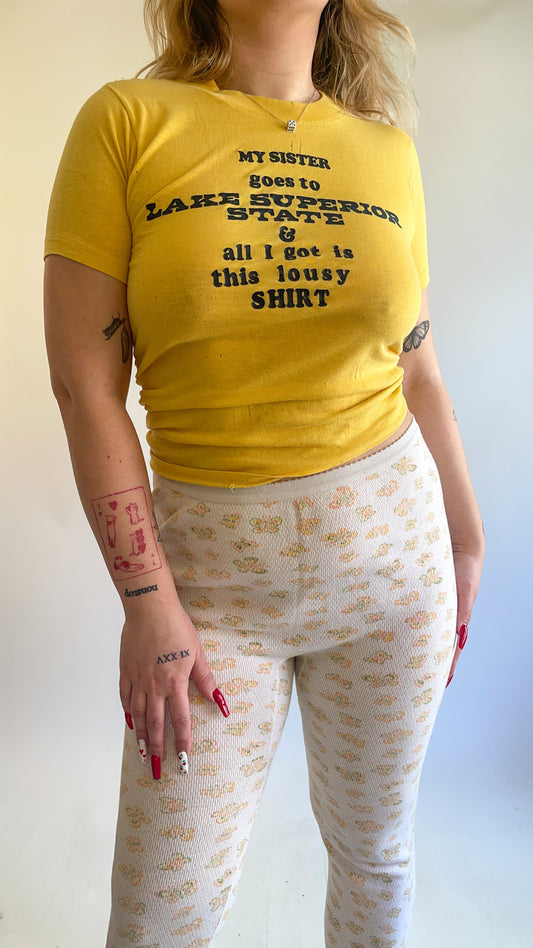 70s My Sister Goes to Lake Superior State Tee (S)