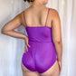60s Deadstock Purple Lace Teddy Bodysuit (S/M)