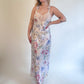 S 80s Deadstock Floral Maxi Slip Dress