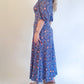 M 70s Rose Print Puff Sleeve Maxi Dress