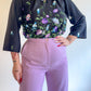 70s Floral Flared Sleeve Blouse (M/L)