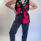 90s Cherry Knit Sweater Vest (L)
