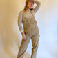 S/M 90s Tan Corduroy Overalls