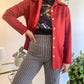 70s Burnt Orange Button Up Overshirt (M/L)