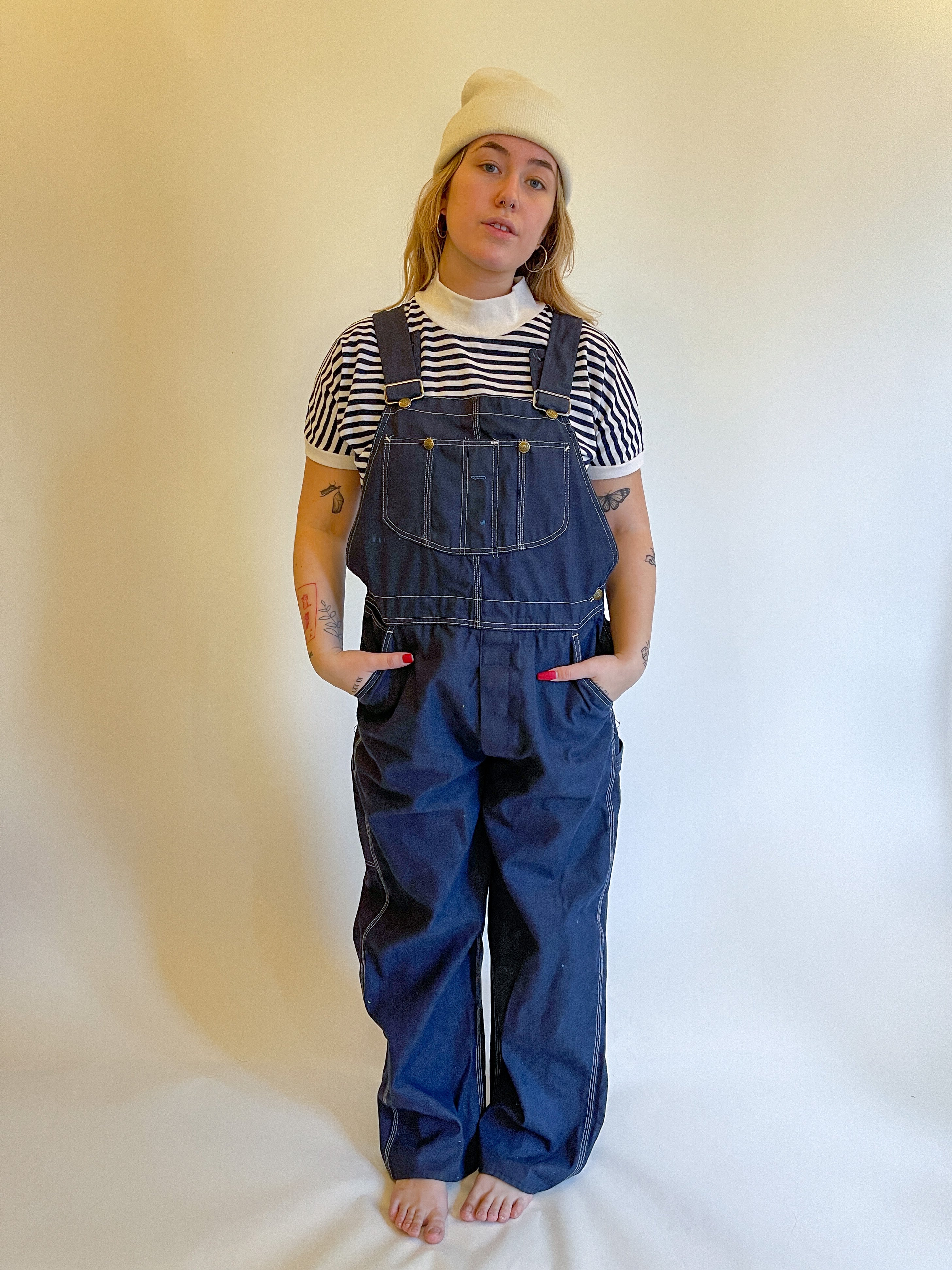 L 60s Dark Wash Sears Overalls