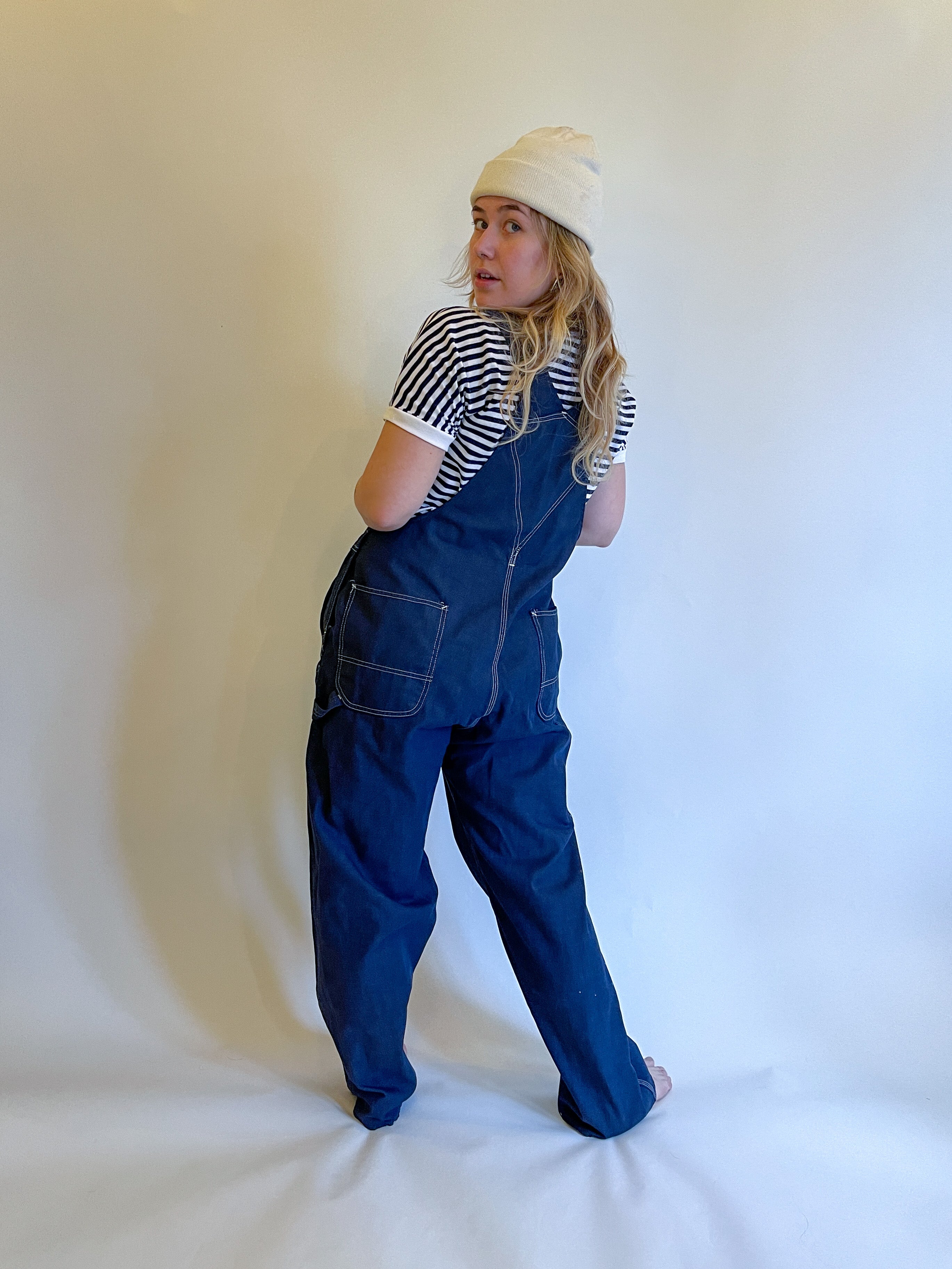 L 60s Dark Wash Sears Overalls