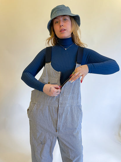 XL 80s Hickory Stripe Overalls