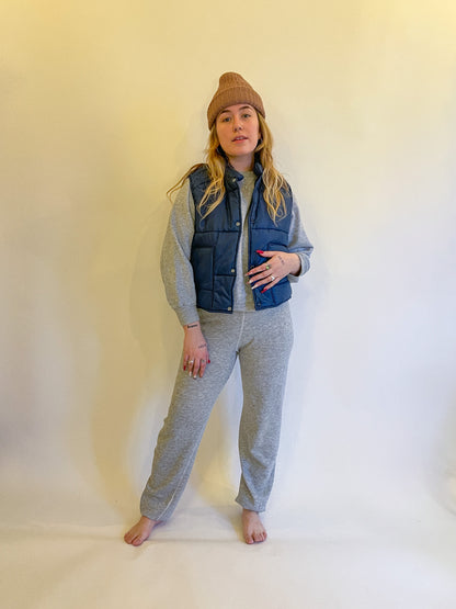 M 70s Navy Puffer Vest