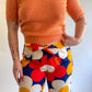 60s Creamsicle Orange Short Sleeve Sweater (S)