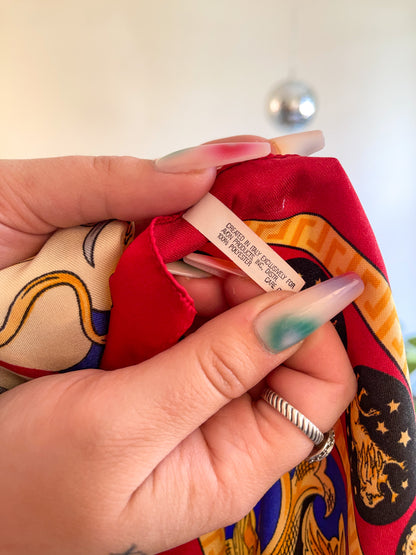 70s Large Zodiac Printed Scarf