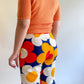 60s Creamsicle Orange Short Sleeve Sweater (S)