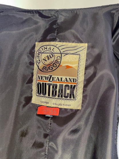 90s Black Suede Vest (XL)