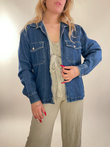 90s Denim Chore Jacket (L)