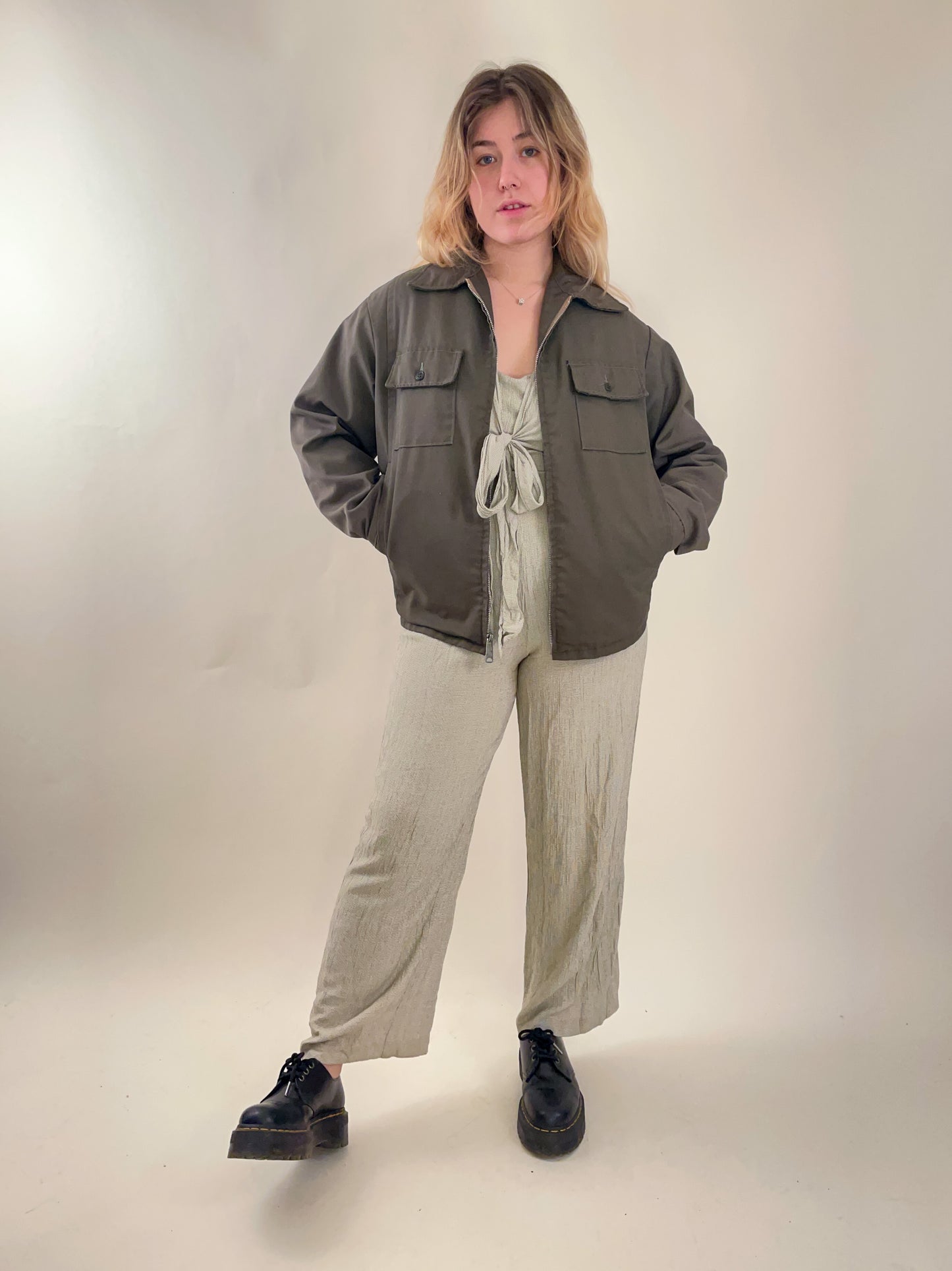 70s Olive Sears Work'N Leisure Chore Jacket (M/L)