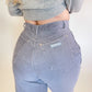 W30” 80s Grey Corduroy High Waisted Pleated Pants